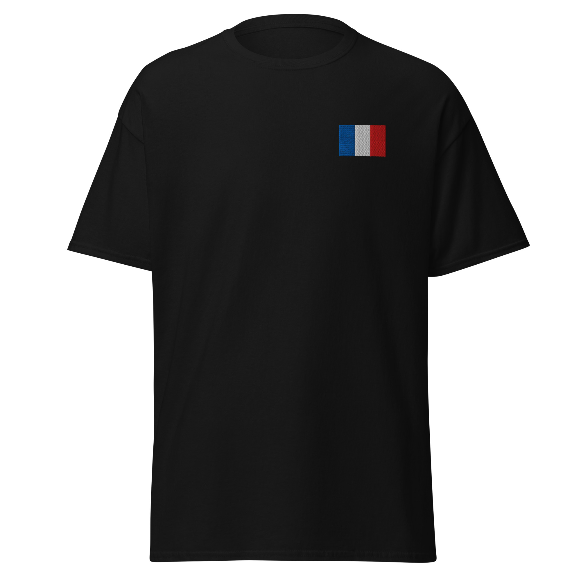 T-shirt drapeau français brodé – Image 3