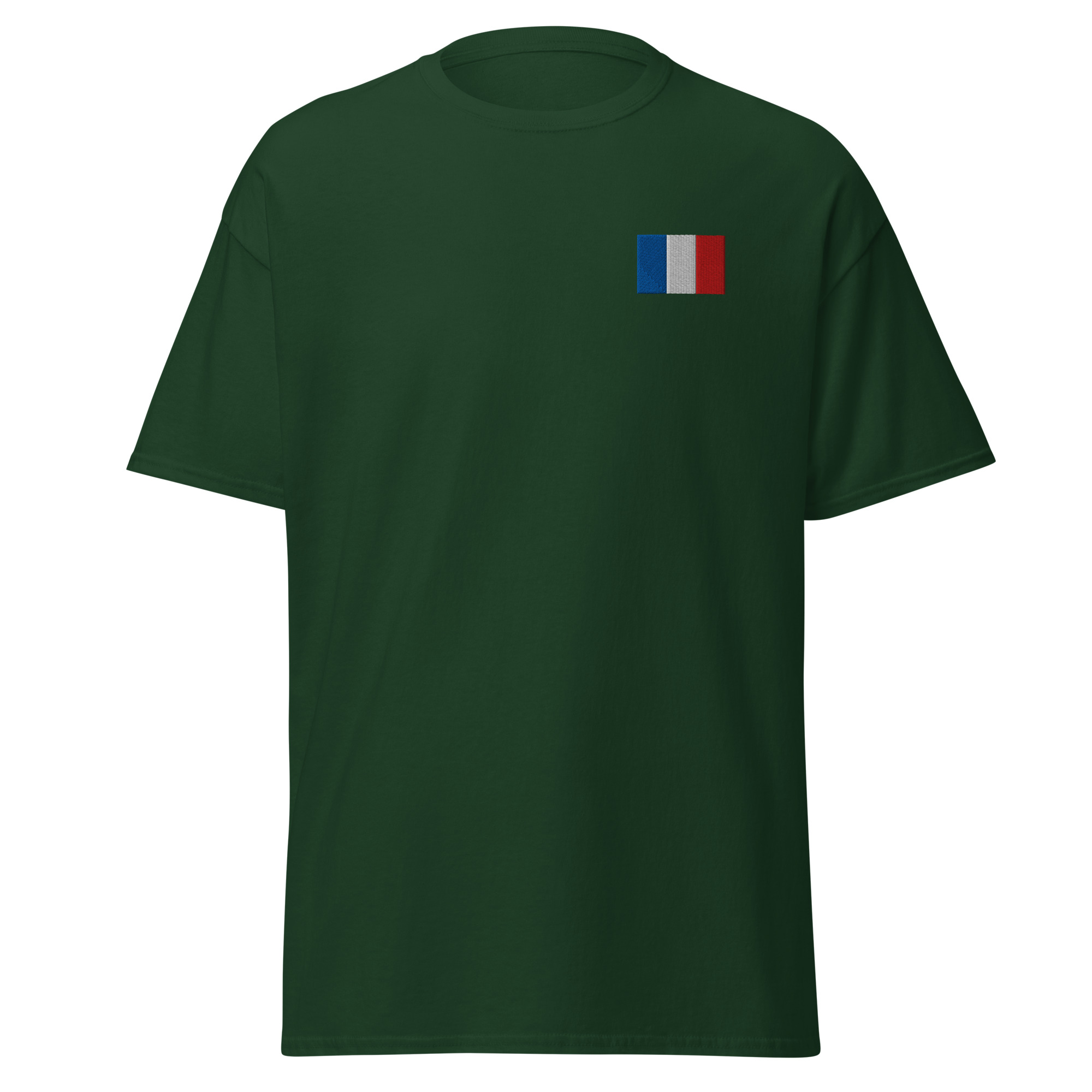 T-shirt drapeau français brodé – Image 4