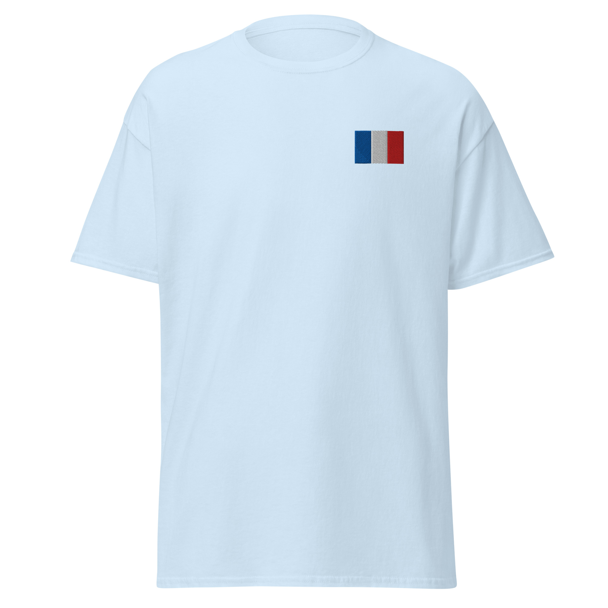 T-shirt drapeau français brodé