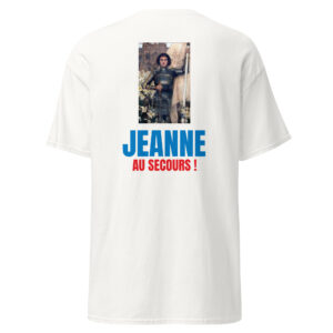 T-shirt "Jeanne au secours !" (impression sur le dos)